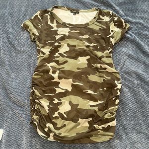 Camouflage maternity dress